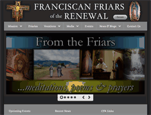Tablet Screenshot of franciscanfriars.com